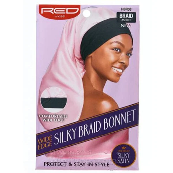 Red by Kiss Wide Edge Silky Braid Bonnet HBR