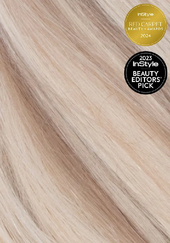 BELLAMI Silk Seam 140g 18"" Pearl Blonde Highlight Hair Extensions