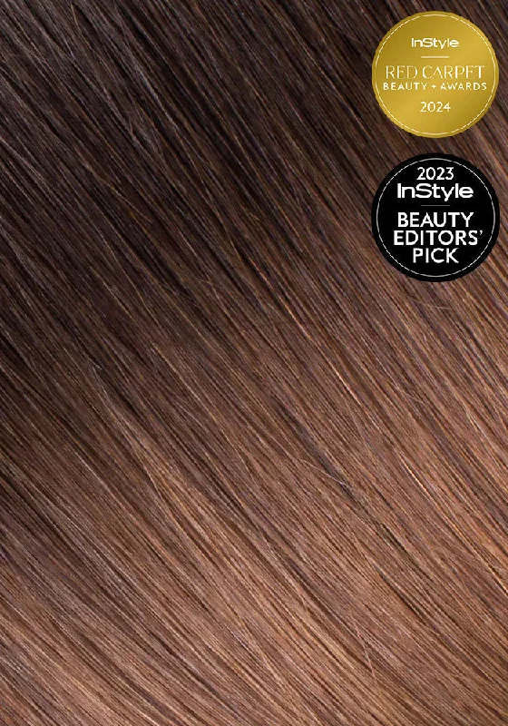 BELLAMI Silk Seam 360g 26"" Rooted Off Black/Almond Brown (1B/7) Hair Extensions