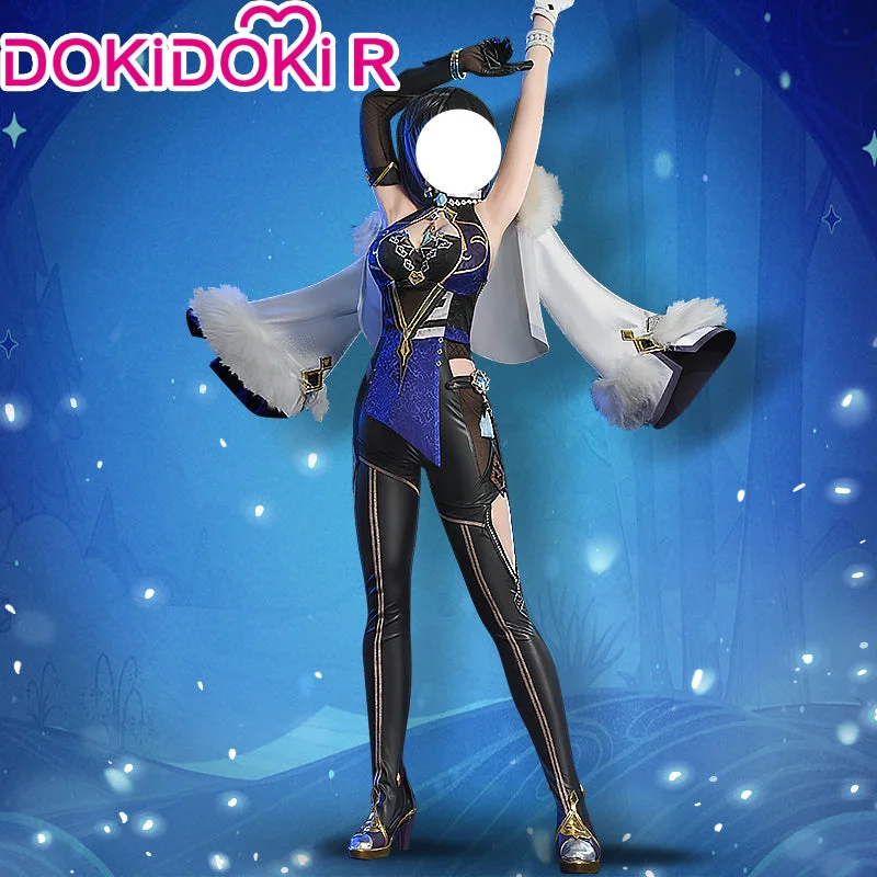 【 Ready For Ship】【Linghting Vision】DokiDoki-R Game Genshin Impact Cosplay Yelan Cosplay Genshin Impact Ye Lan Cosplay Costume