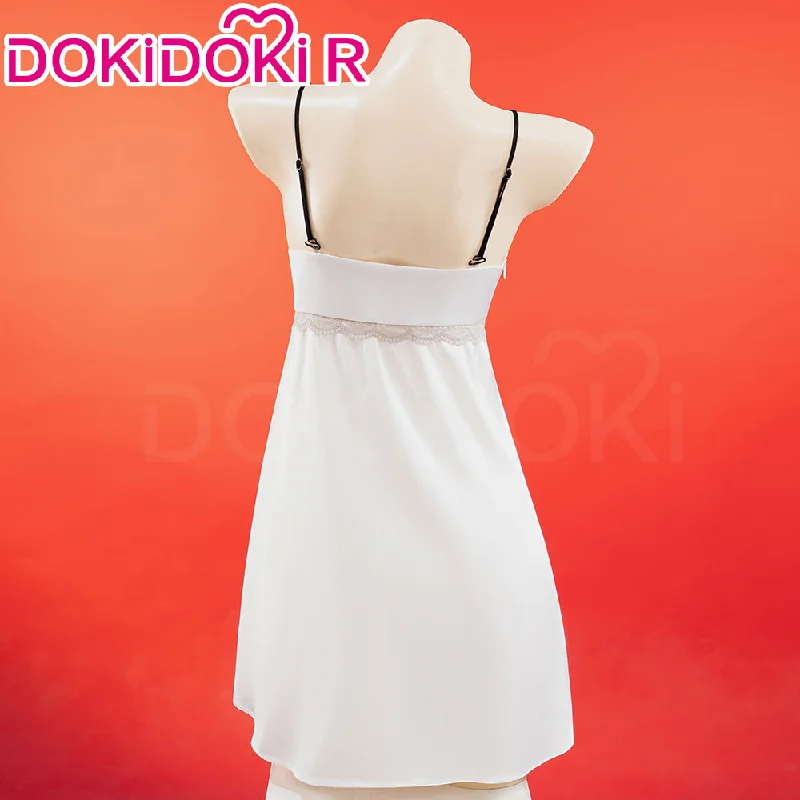 【Size S-3XL】DokiDoki-R Anime Hell Hotel Cosplay Costume White Pajamas Female