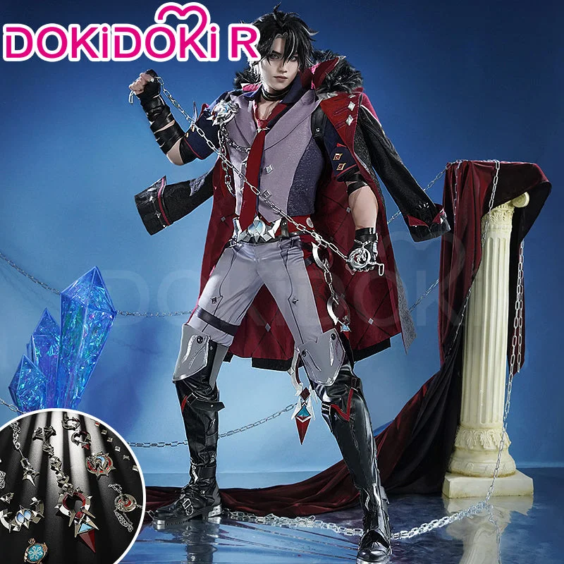 【S/M/XL/2XL Ready For Ship】【Size S-3XL】DokiDoki-R Game Genshin Impact Cosplay Wriothesley Costume Fontaine