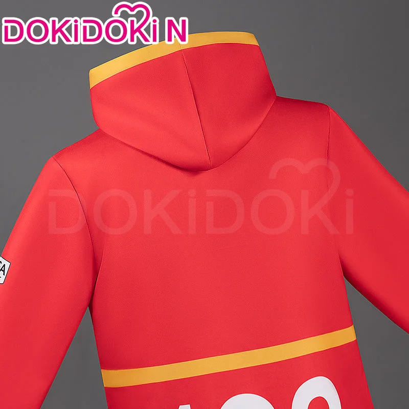 【Size S-3XL】DokiDoki-N Anime Cosplay Red Coat Costume Egghead Arc