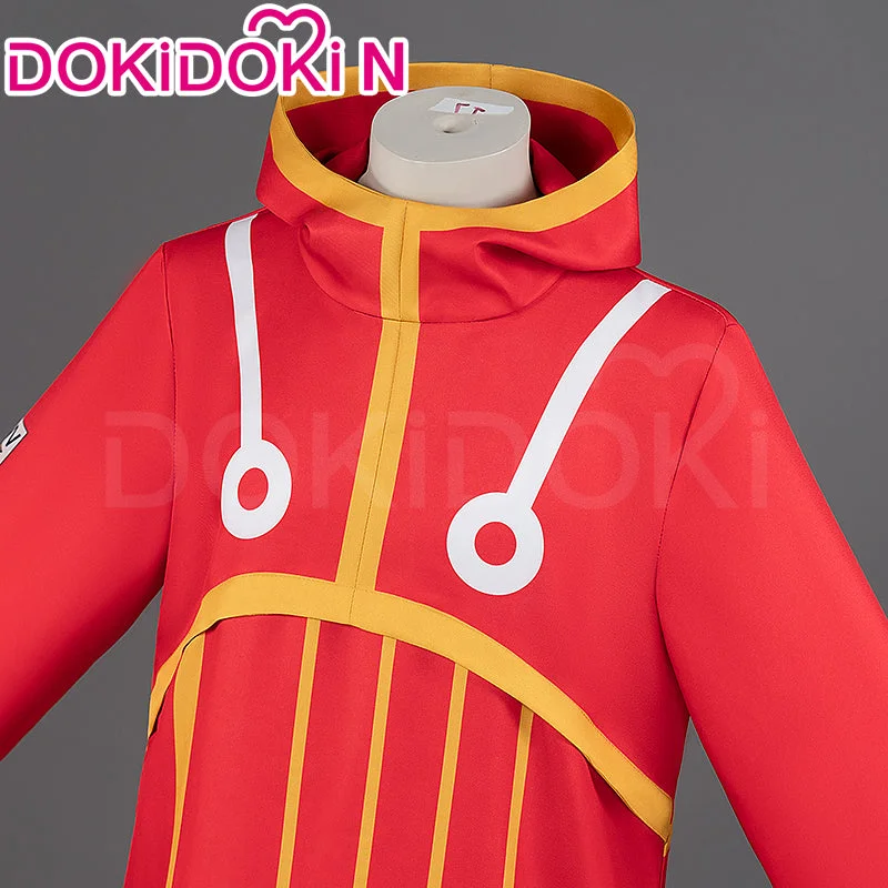 【Size S-3XL】DokiDoki-N Anime Cosplay Red Coat Costume Egghead Arc