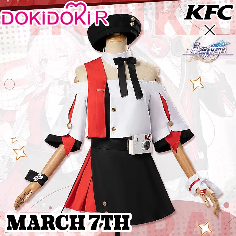 【Size XS-3XL】DokiDoki-R Game Honkai: Star Rail × KFC Cosplay March 7th Cosplay Costume