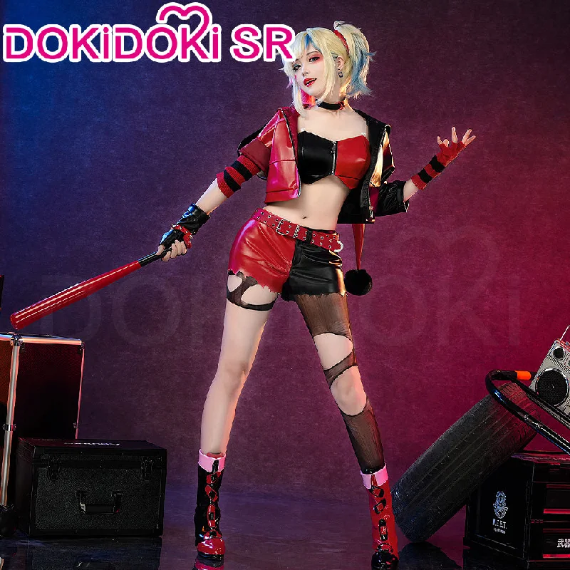 【Size S-3XL】DokiDoki-SR Anime Cosplay Black Red Girl Costume