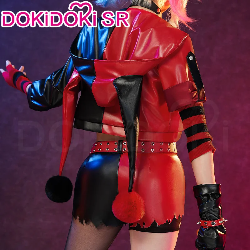 【Size S-3XL】DokiDoki-SR Anime Cosplay Black Red Girl Costume