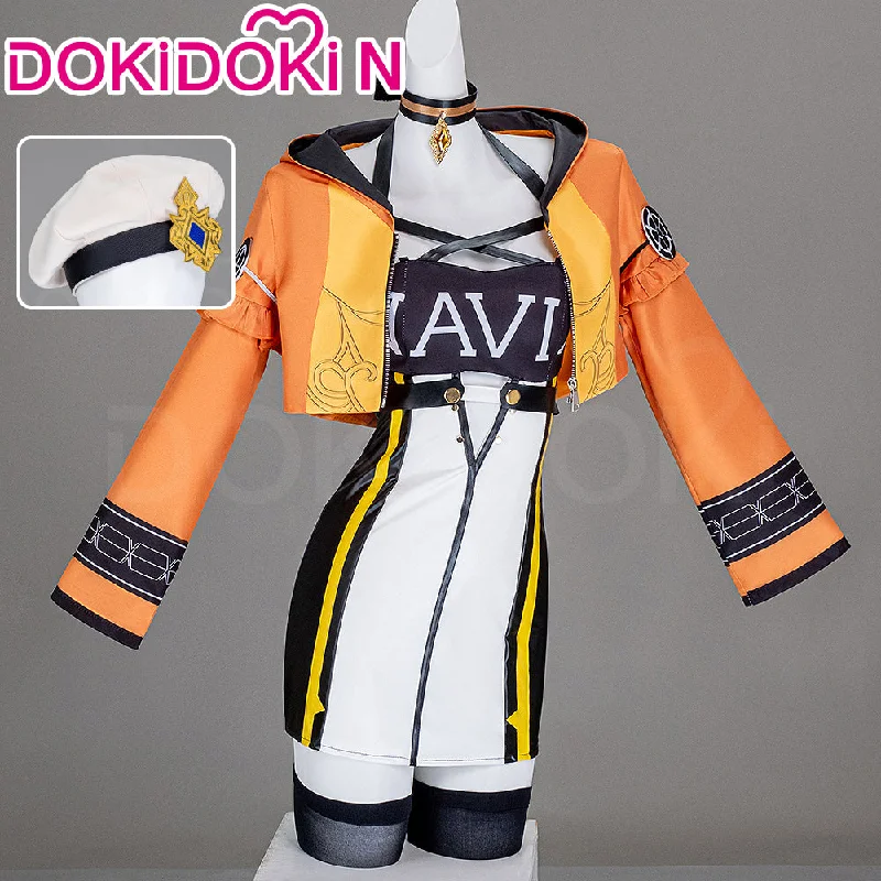 【Size XS-3XL】【IN STOCK】DokiDoki-N Game Genshin Impact Cosplay Fontaine Navia Costume Racing Suit