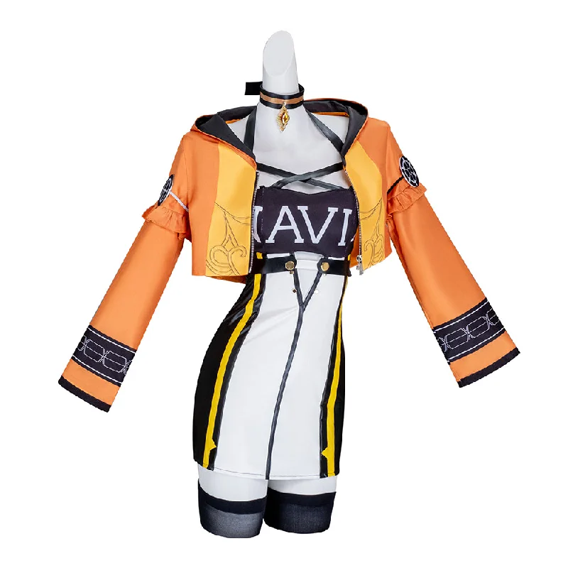 【Size XS-3XL】【IN STOCK】DokiDoki-N Game Genshin Impact Cosplay Fontaine Navia Costume Racing Suit