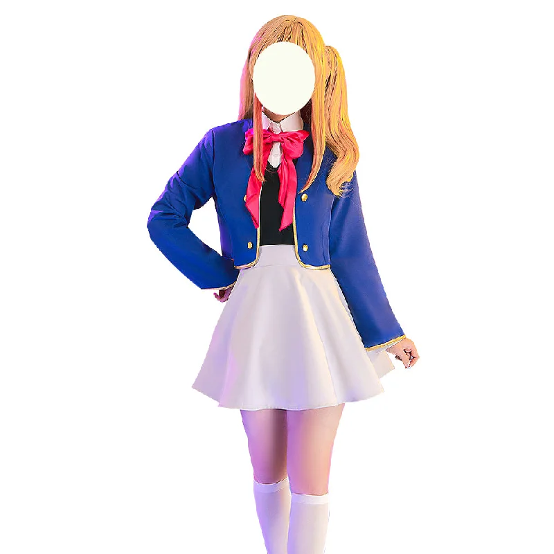 【In Stock】【Size XS-L】DokiDoki-R  Anime Oshi no Ko Cosplay Hoshino Rubii Costume Uniform / Hat Arima Kana