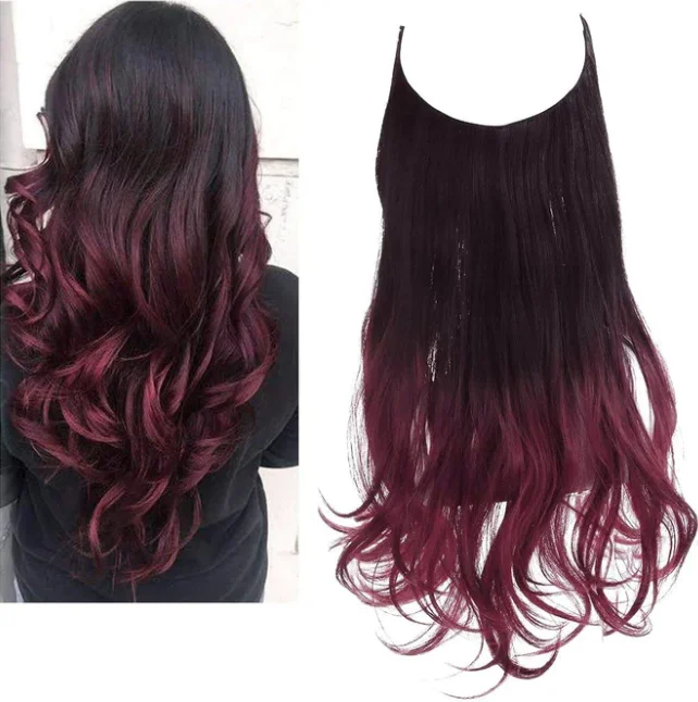 Black to Wine Red / 16""