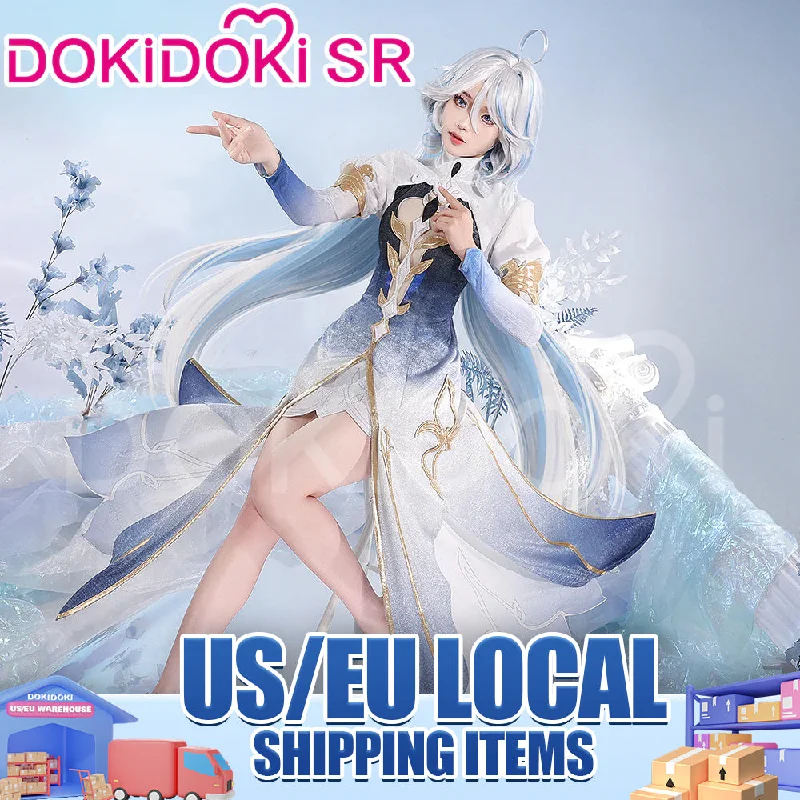 【US LOCAL SHIPPING】DokiDoki-SR Game Genshin Impact Cosplay Focalors Hydro Archon Costume Fontaine Furina God of Justice