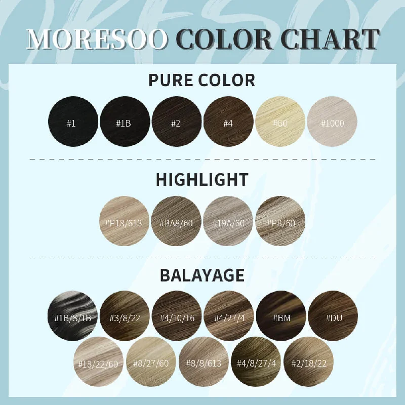 【US】Moresoo 100% Brazilian Tape In Hair Extensions Virgin Human Brown Hair (#4/27/4)