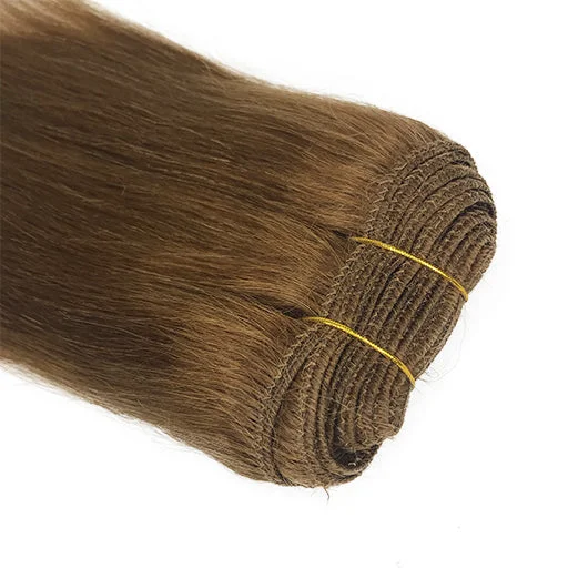 5A Yaki Straight Human Hair Extension Color #27